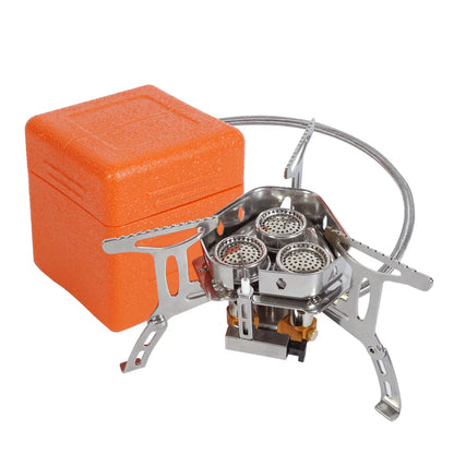 3 Heads Gas Stove Tourist Camping Burners