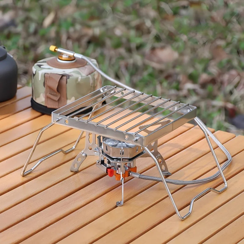 Ourdoor Stainless Steel Camping Grill Portable Foldable Mini Grill