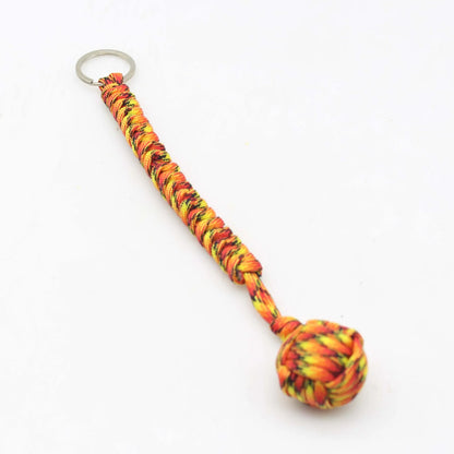 Paracord Keychain Self Defense Monkey Fist Steel Ball