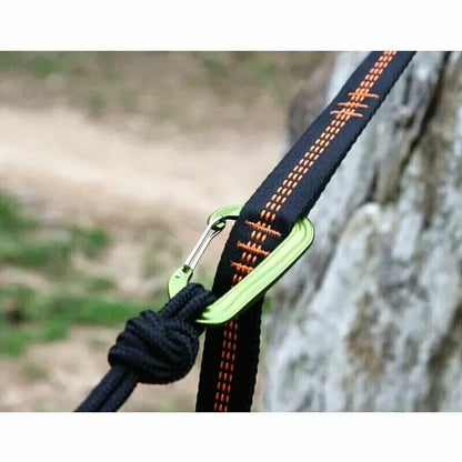 Polyester Straps Reinforced For Outdoor Camping Black Hammock Straps