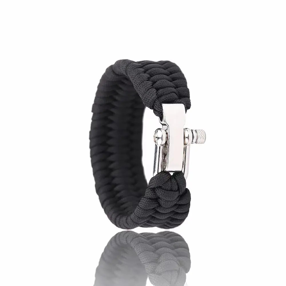 Survival Paracord Bracelet with U-Buckle