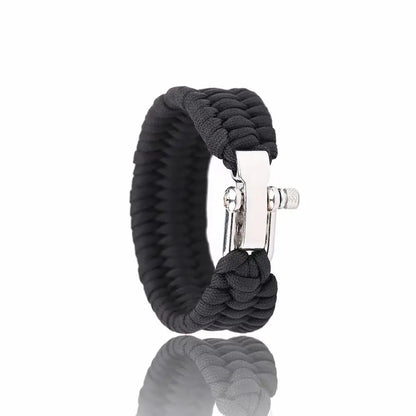 Survival Paracord Bracelet with U-Buckle