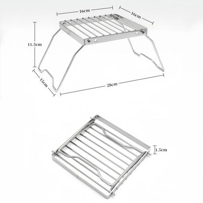 Ourdoor Stainless Steel Camping Grill Portable Foldable Mini Grill