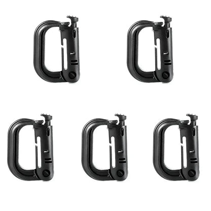 5Pcs Plastic D-Ring Tactical Carabiner