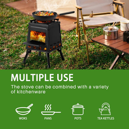 27x27x34cm Wooden Camping Stove