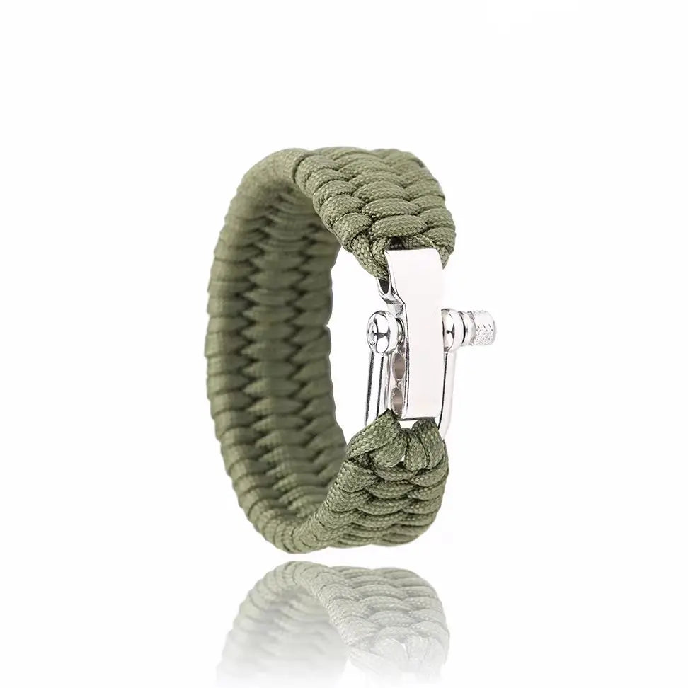 Survival Paracord Bracelet with U-Buckle