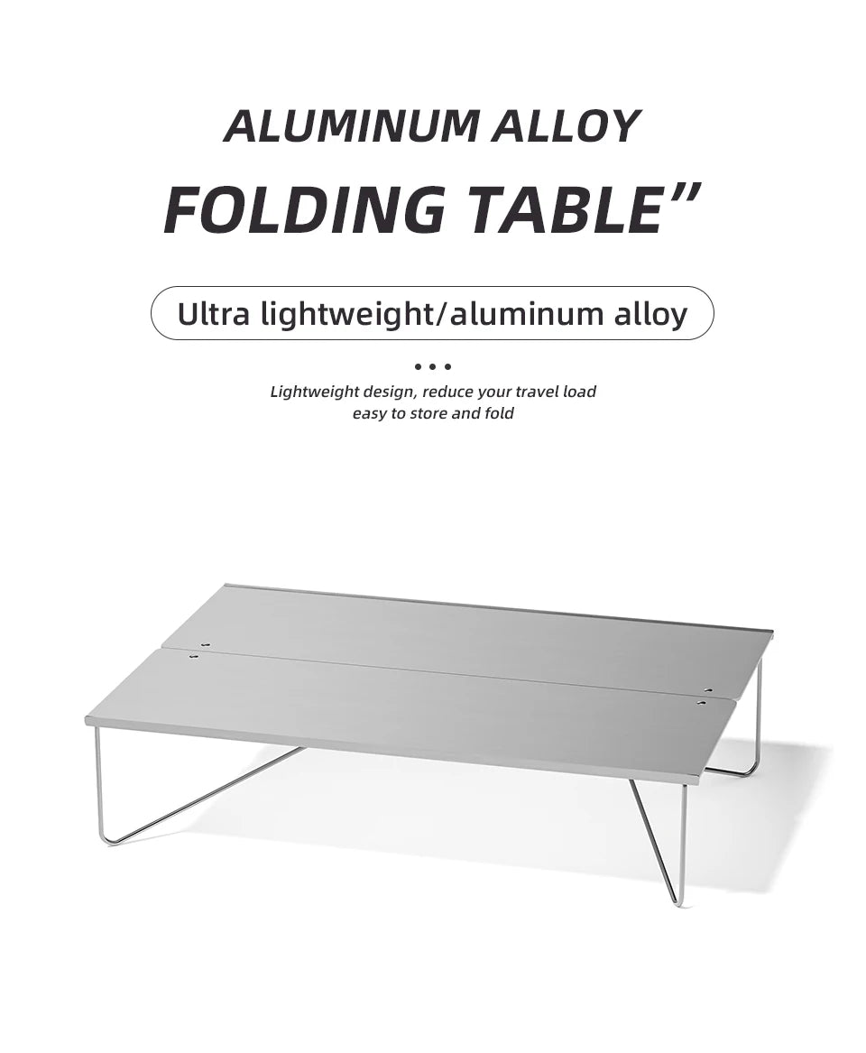 Ultralight Mini Outdoor Table Foldable Aluminum Alloy Camping Table
