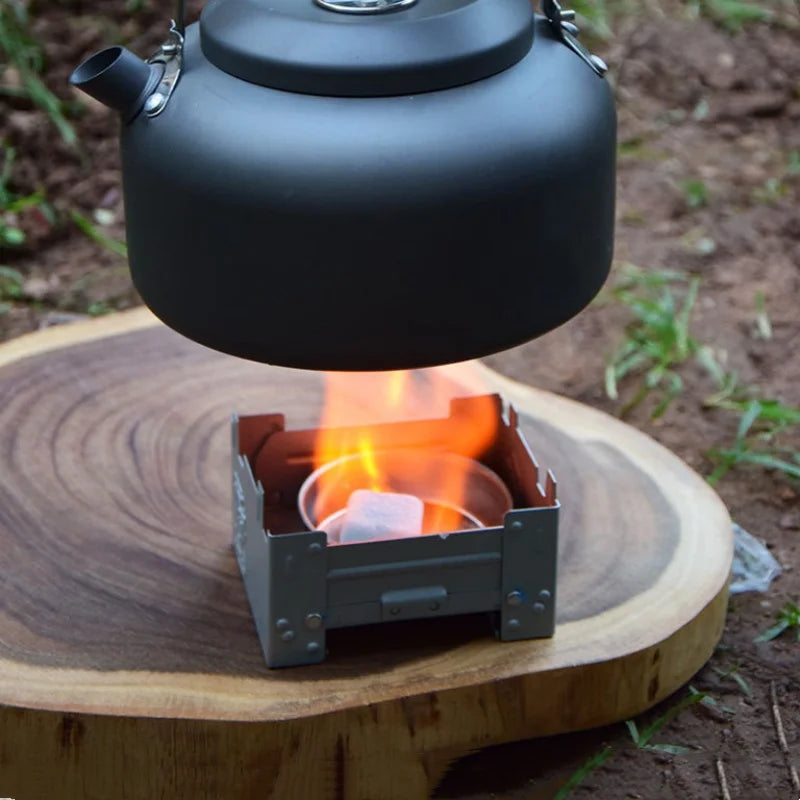 Outdoors Portable Solid Alcohol Fuel Folding Furnace Mini Picnic Burner