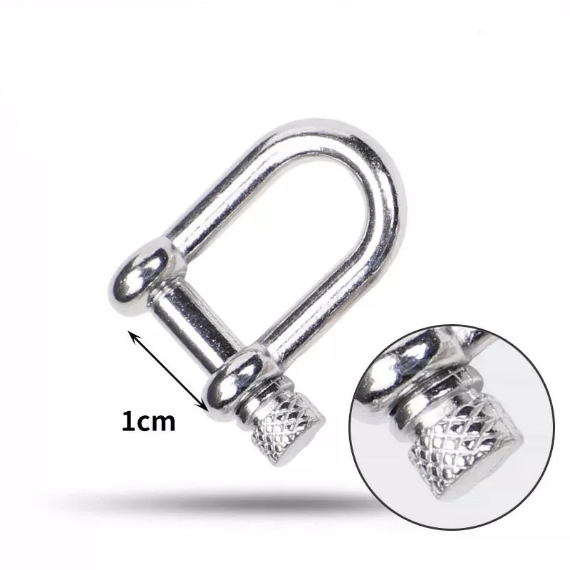 Paracord Bracelet Shackle Buckle Metal Adjustable Bow Anchor U Shackle