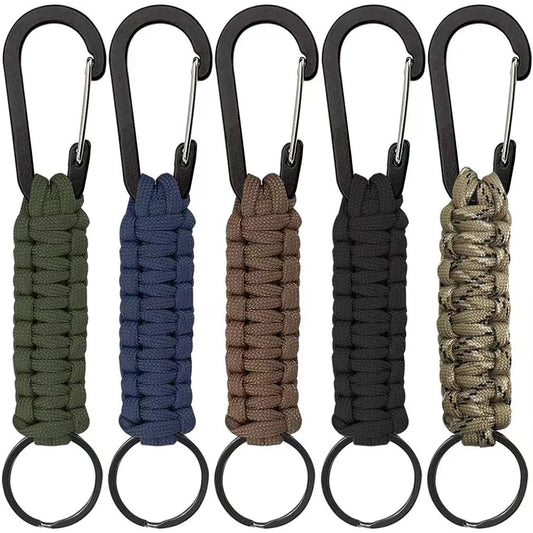 Military Braided Cord Rope Lanyard Paracord Keychain