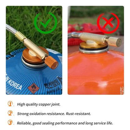 3 Heads Gas Stove Tourist Camping Burners