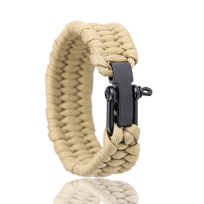 Survival Paracord Bracelet with U-Buckle