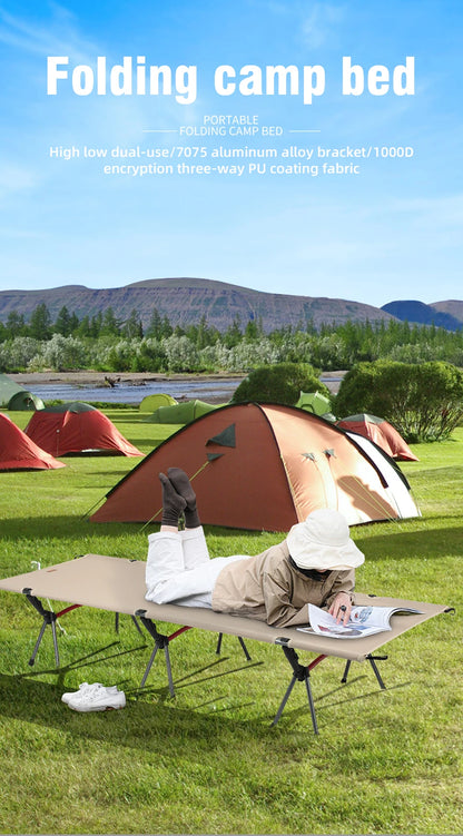 Camping Cot  Folding Camping Bed Portable Outdoor Bed