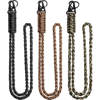 Heavy Duty Paracord Lanyard Keychain 7 Core Neck Lanyard