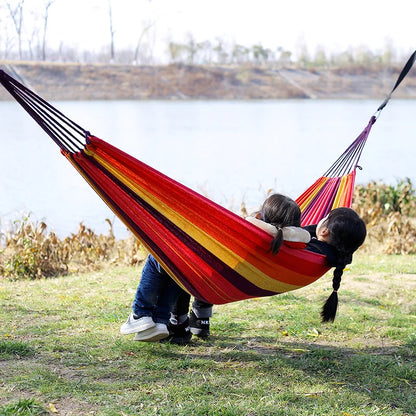 Outdoor Indoor Canvas Single Hammock
