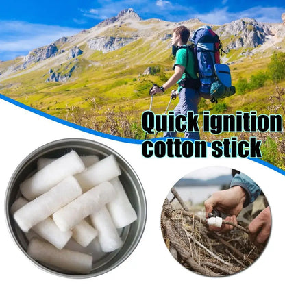 Outdoor Camping Paraffin Swab Survival Fire Starting Starter