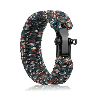 Survival Paracord Bracelet with U-Buckle