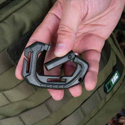 5Pcs Plastic Tactical Carabiners Fast Spring Hard Hook Buckle D-Clip