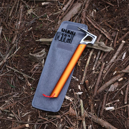 Outdoor Aluminum Hammer Ultralight Portable with Stake Puller Outdoor Camping Hammer Tent  Household Nail Pulling Hammer