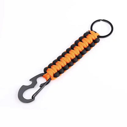 Military Braided Core Rope Paracord Keychain