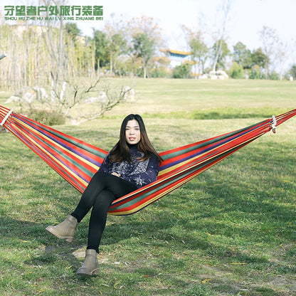 Outdoor Indoor Canvas Single Hammock
